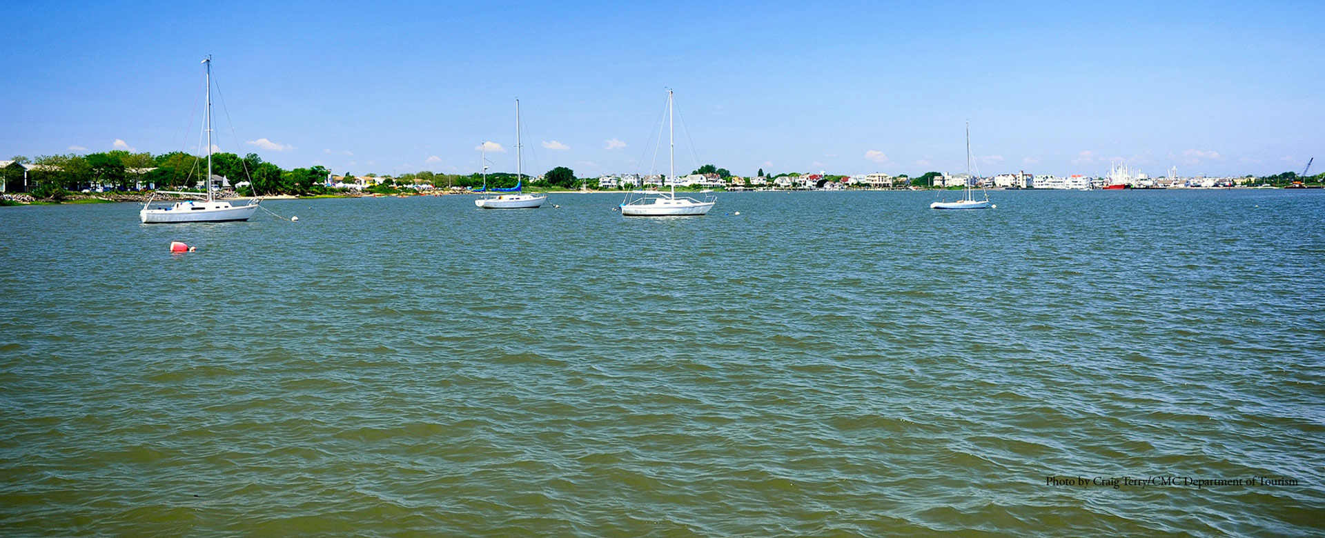 Sailboats in the Cape May Harbor